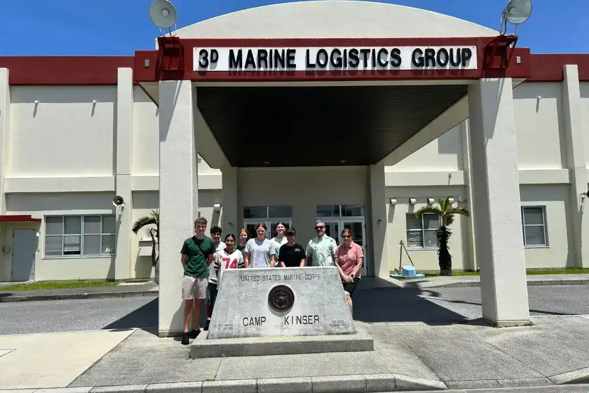 24/6/26-Group photo at Marine Logistics Group, Camp Kinser.