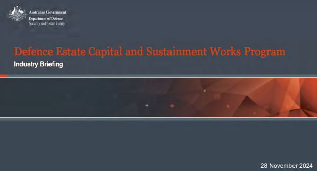 Defence Estate Capital and Sustainment Works Program