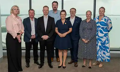 Members of the newly established Defence Industry Council during their first meeting. 