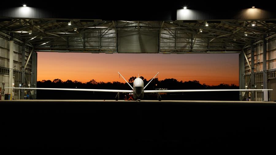 The new MQ-4C Triton at RAAF Tindil. SGT Andrew Eddie